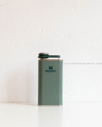 Stanley 酒壺 8oz 綠色 stanley flask Stanley Flask 不鏽鋼隨身酒壺 stanley flash        green 350x435