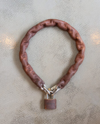 Dalman Supply Jon Lock Chain Lock 皮革鐵鏈鎖 - Brown