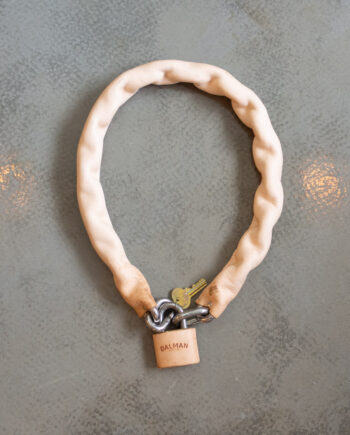 Dalman Supply Jon Lock Chain Lock 皮革鐵鏈鎖 - Natural
