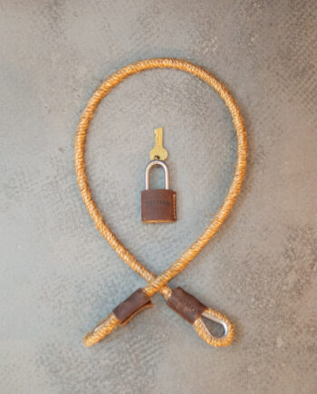 Dalman Supply Jon Lock 麻繩(鋼索)鎖 - Brown 加長版