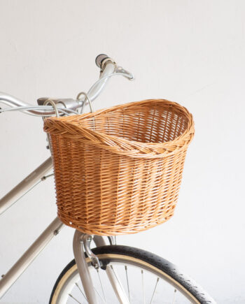 手工單車藤籃 - 蜜糖色